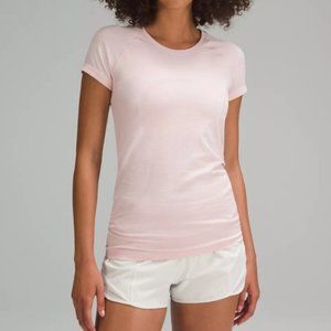 lululemon athletica Pink Fitted Short Sleeve Tee